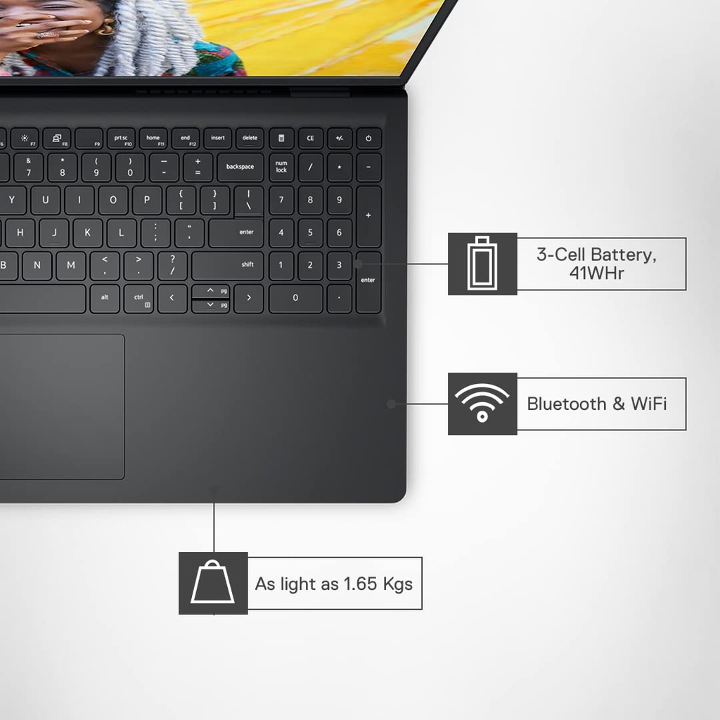 LAPTOP DELL VOSTRO 3520 – Intel Core i3-1215U / 8 Go RAM / SSD 256 Go NVMe / 15,6" FHD / RJ-45