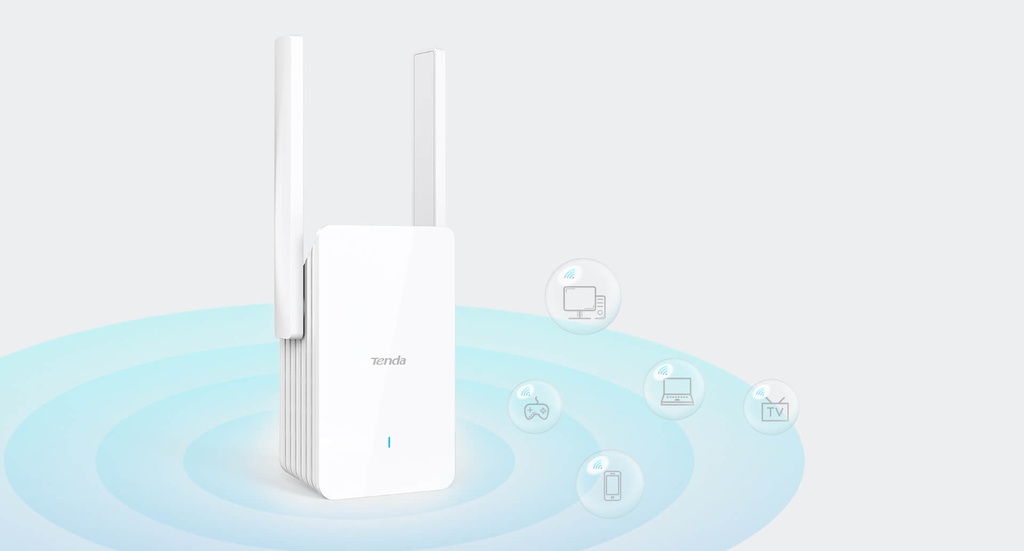 📡 RÉPÉTEUR WI-FI 6 TENDA A33 – AX3000 / DOUBLE BANDE / 2976 Mbps / GIGABIT / 160 MHz