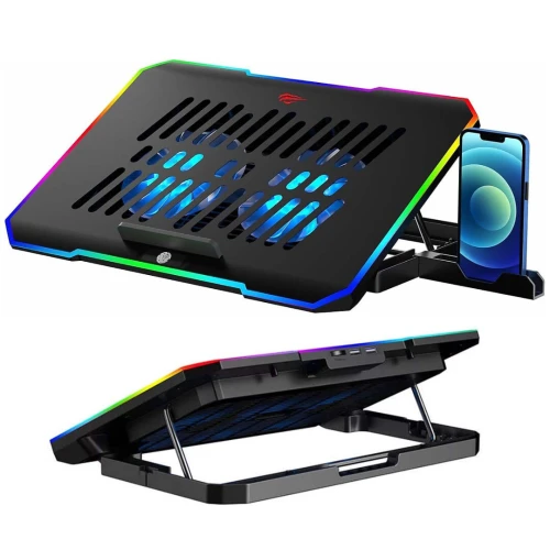 💻 HAVIT HV-F2069 LAPTOP COOLING PAD – RGB / 2 VENTILATEURS / USB 2.0 / 10–16" 