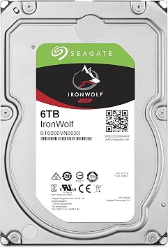 💾 DISQUE DUR NAS 3.5’’ SEAGATE IRONWOLF – 6 TO – 5400 RPM – 256 MB CACHE – ST6000VN006