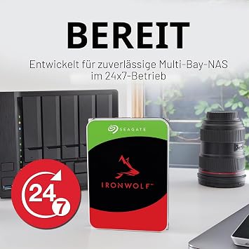 💾 DISQUE DUR NAS 3.5’’ SEAGATE IRONWOLF – 6 TO – 5400 RPM – 256 MB CACHE – ST6000VN006