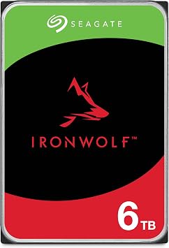 💾 قرص صلب NAS 3.5 بوصة SEAGATE IRONWOLF – 6 تيرابايت – 5400 RPM – 256MB CACHE – ST6000VN006