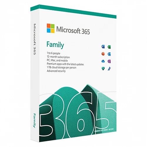 Microsoft Office 365 Family (1 Year / 5 Users License)