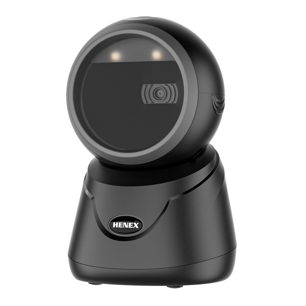 🛒 قارئ الباركود HENEX HC-6052 – 1D / 2D / QR CODE / متعدد الاتجاهات