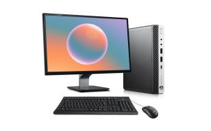 🛒 كمبيوتر مكتبي HP PRODESK 600 G3 SFF – Y3F34AV – i3 الجيل السابع – مع شاشة HP 22" 322pv