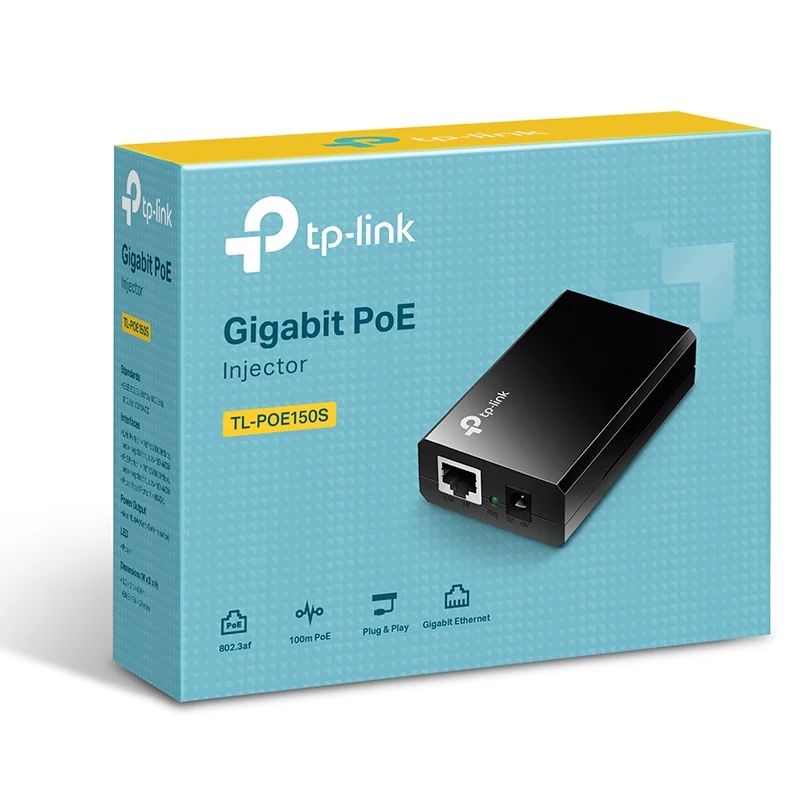 جهاز حاقن الطاقة عبر شبكة الإيثرنت جيجابت من تي بي لينك | موديل TL-PoE150S