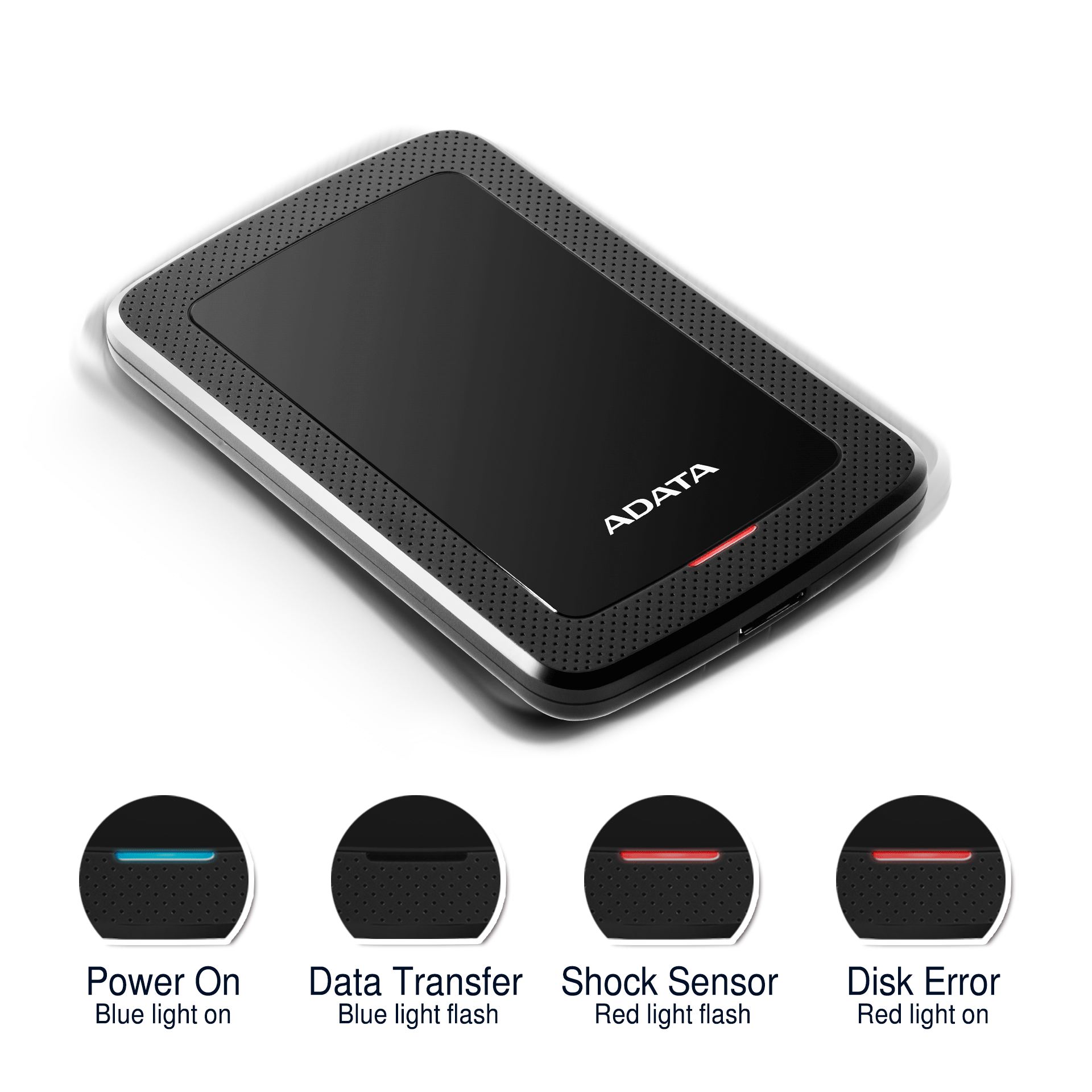 ADATA HV300 – HDD قرص صلب خارجي فائق النحافة بسعة 1 تيرابايت