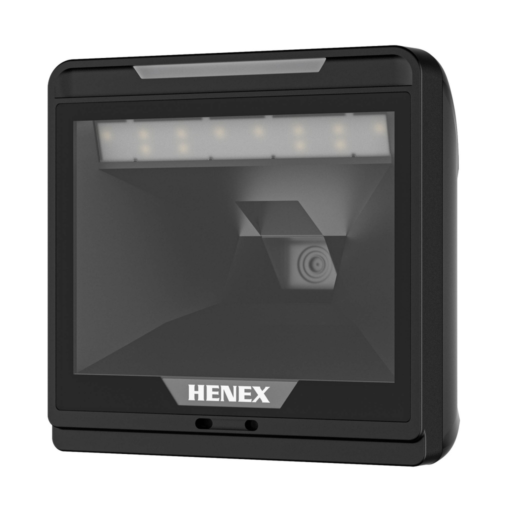 🛒 قارئ الباركود HENEX HC-7060 – 1D / 2D / QR CODE / متعدد الاتجاهات / USB + RS232